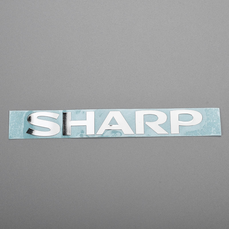 Dunne metalen stickers