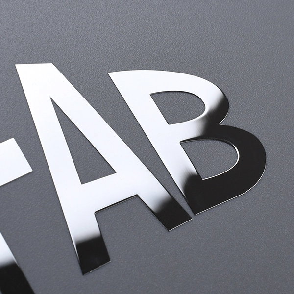 Dunne metalen transfersticker