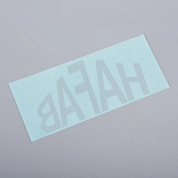 Dunne metalen transfersticker